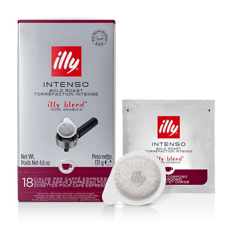 illy – E.S.E. Pods Intenso – Dark Roast – Индивидуална опаковка, 131 г - 18 дози